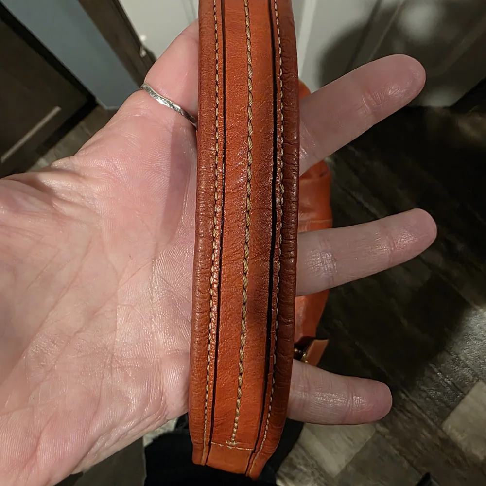 Coach Ergo Pleated Hobo Bag, style number 12235 In Burnt Orange. - Picture 5 of 11
